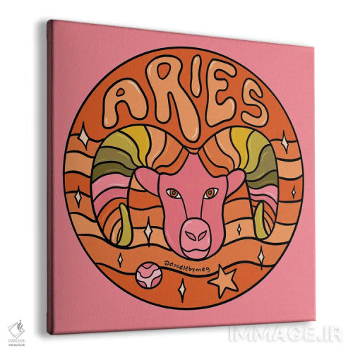 تابلو برج حمل (فرورباور) اثر دودل بای مگ (استودیوی هنری) - نمای پرسپکتیو محصول