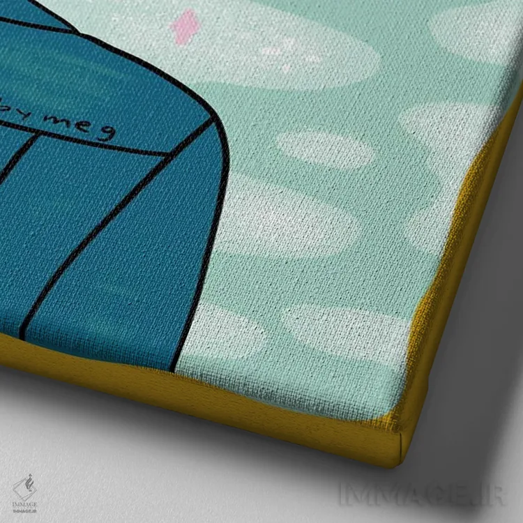 تابلو تو از جادو ساخته شدهای اثر دودل بای مگ (استودیوی هنری) - نمای نزدیک بافت بوم