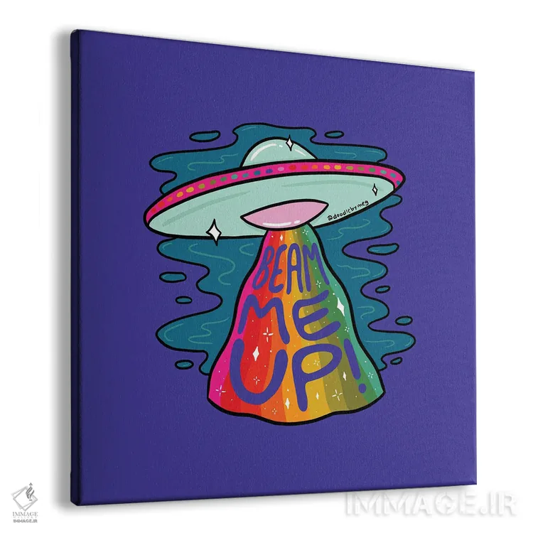 تابلو من را به بالا بفرست (اشاره به جابجایی تخیلی) اثر دودل بای مگ (استودیوی هنری) - نمای پرسپکتیو محصول