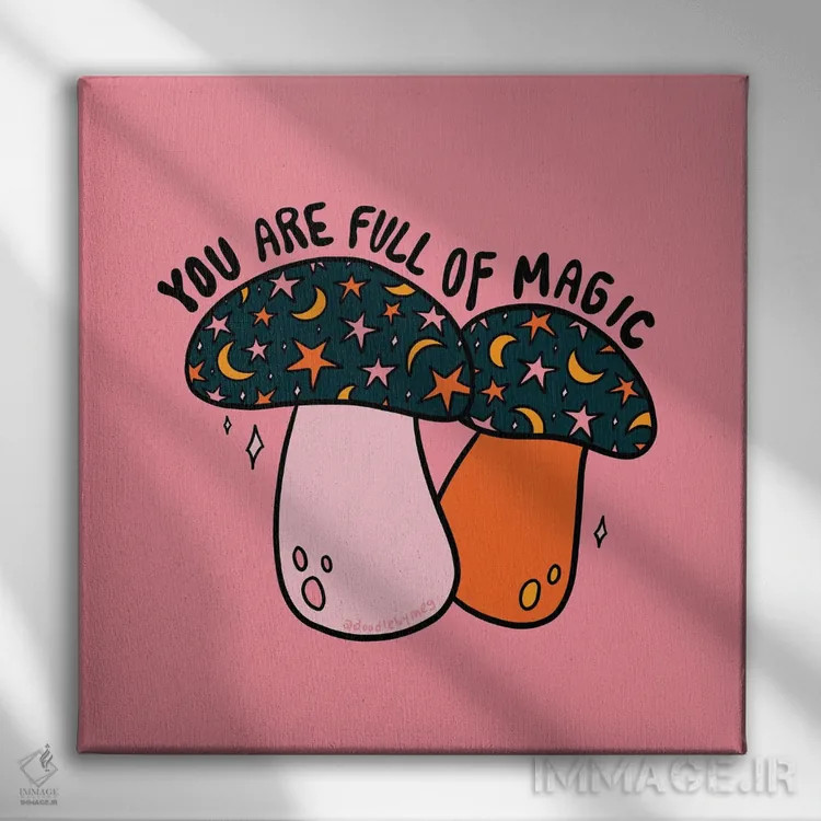 تابلو تو پر از جادو هستی اثر دودل بای مگ (استودیوی هنری) - نمای روبهرو روی دیوار