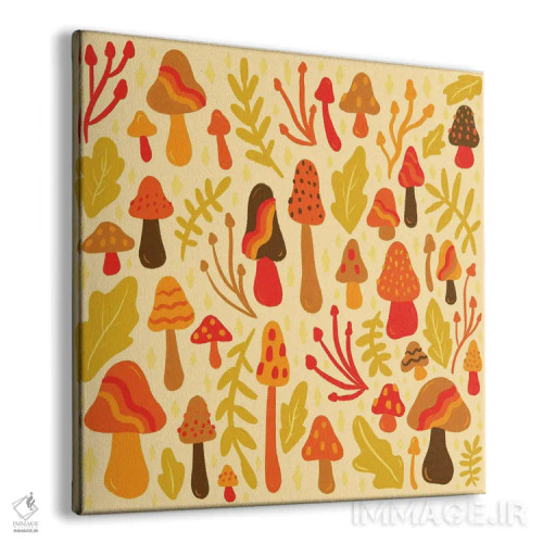 تابلو قارچهای بهاری اثر دودل بای مگ (استودیوی هنری) - نمای پرسپکتیو محصول