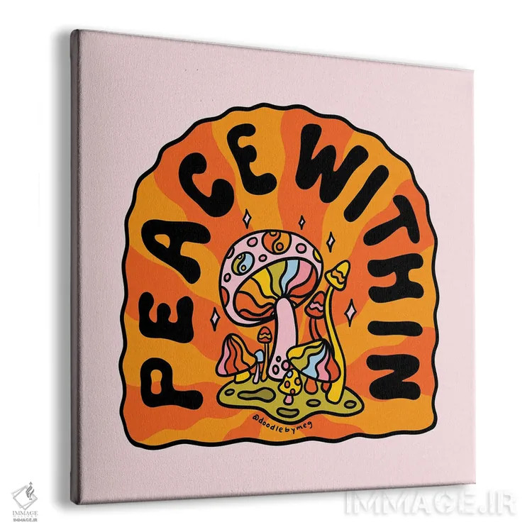 تابلو آرامش درون اثر دودل بای مگ (استودیوی هنری) - نمای پرسپکتیو محصول