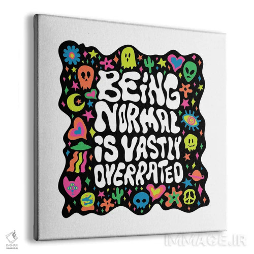 تابلو عادی بودن خیلی هم ارزش ندارد اثر دودل بای مگ (استودیوی هنری) - نمای پرسپکتیو محصول