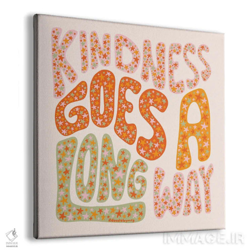 تابلو مهربانی راه زیادی میرود (تأثیرگذار است) اثر دودل بای مگ (استودیوی هنری) - نمای پرسپکتیو محصول