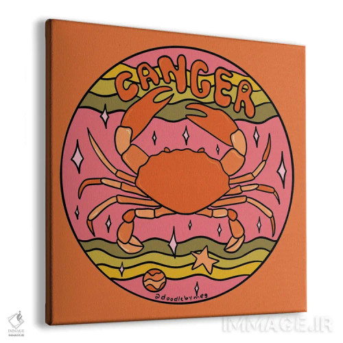 تابلو برج سرطان (تیر) اثر دودل بای مگ (استودیوی هنری) - نمای پرسپکتیو محصول