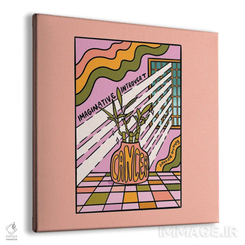 تابلو گیاه متولد تیر (برج سرطان) اثر دودل بای مگ (استودیوی هنری) - نمای پرسپکتیو محصول