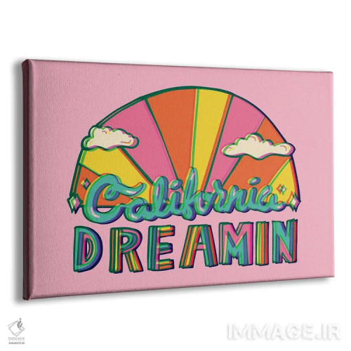 تابلو رویای کالیفرنیا اثر دودل بای مگ (استودیوی هنری) - نمای پرسپکتیو محصول