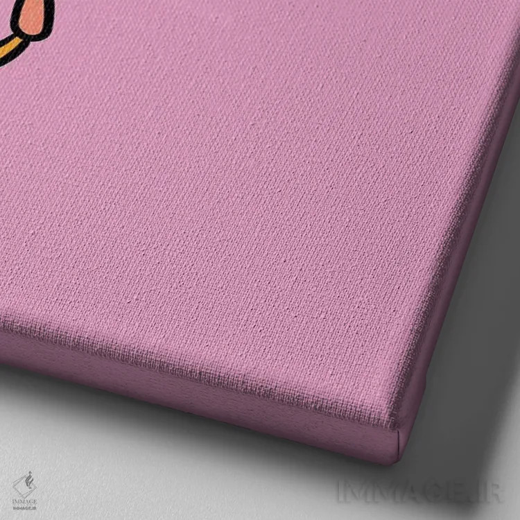 تابلو سوسک متولد تیر (برج سرطان) اثر دودل بای مگ (استودیوی هنری) - نمای نزدیک بافت بوم