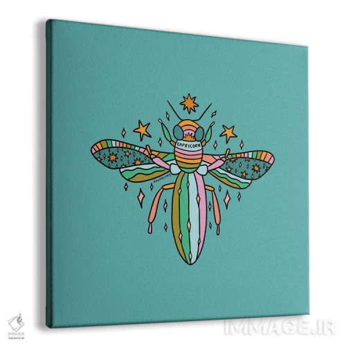 تابلو زنبور متولد دی (برج جدی) اثر دودل بای مگ (استودیوی هنری) - نمای پرسپکتیو محصول