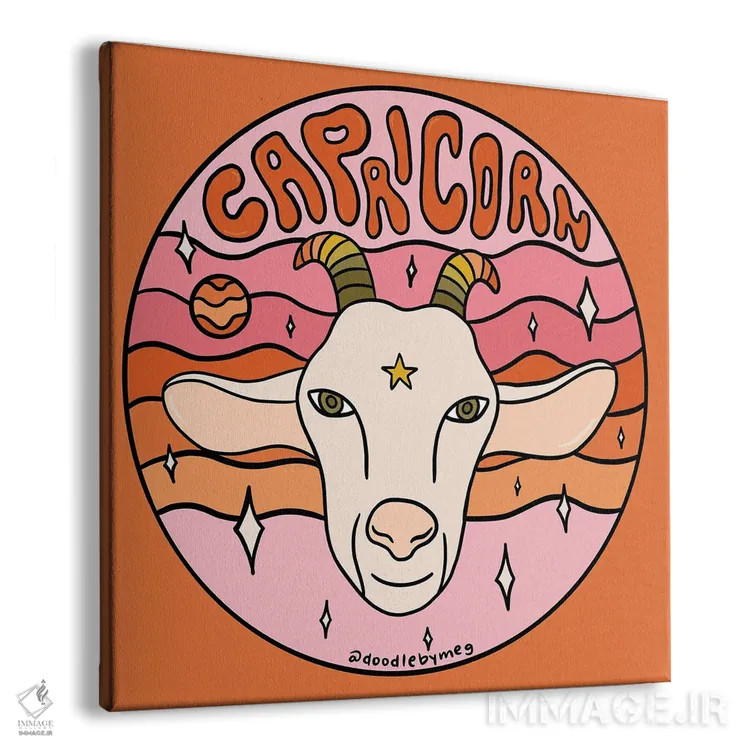 تابلو برج جدی (دی) اثر دودل بای مگ (استودیوی هنری) - نمای پرسپکتیو محصول