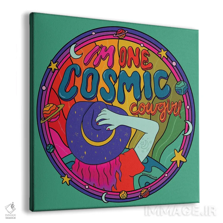 تابلو کابوی دخترانه کهکشانی اثر دودل بای مگ (استودیوی هنری) - نمای پرسپکتیو محصول