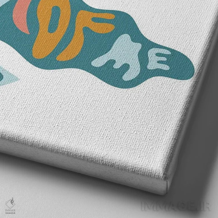 تابلو رویای کوچکی از من ببین اثر دودل بای مگ (استودیوی هنری) - نمای نزدیک بافت بوم