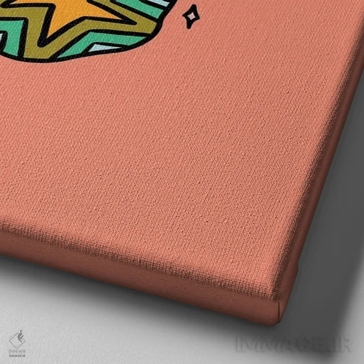 تابلو پروانه متولد خرداد (برج جوزا) اثر دودل بای مگ (استودیوی هنری) - نمای نزدیک بافت بوم