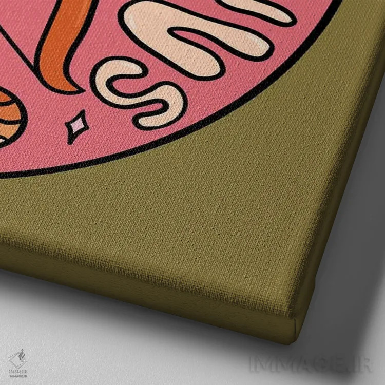 تابلو برج قوس (آذر) اثر دودل بای مگ (استودیوی هنری) - نمای نزدیک بافت بوم