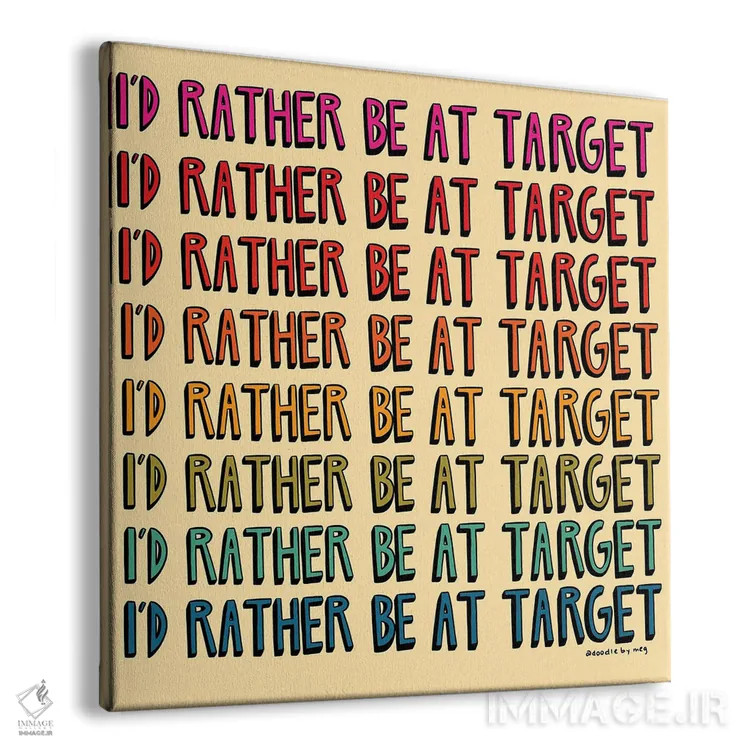 تابلو ترجیح میدهم در فروشگاه تارگت باشم اثر دودل بای مگ (استودیوی هنری) - نمای پرسپکتیو محصول