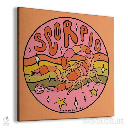 تابلو برج عقرب (آبان) اثر دودل بای مگ (استودیوی هنری) - نمای پرسپکتیو محصول