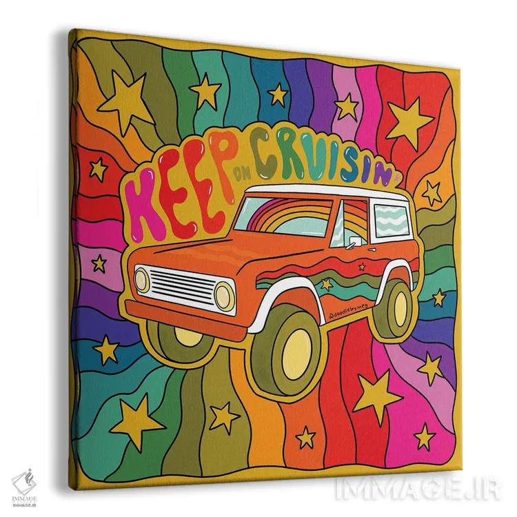 تابلو به حرکت ادامه بده اثر دودل بای مگ (استودیوی هنری) - نمای پرسپکتیو محصول