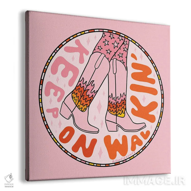 تابلو به راه رفتن ادامه بده اثر دودل بای مگ (استودیوی هنری) - نمای پرسپکتیو محصول