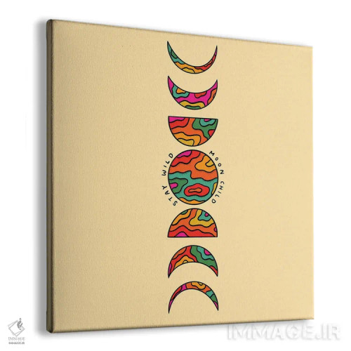 تابلو مراحل ماه (اهله ماه) اثر دودل بای مگ (استودیوی هنری) - نمای پرسپکتیو محصول