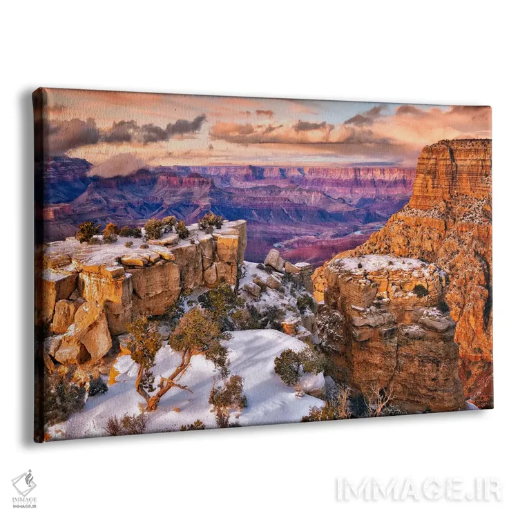تابلو گرند کنیون برفی V اثر دیوید دروست - نمای پرسپکتیو محصول
