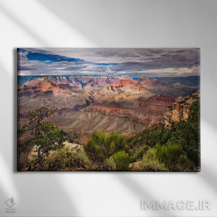 تابلو نمای دره VI اثر دیوید دروست - نمای روبهرو روی دیوار