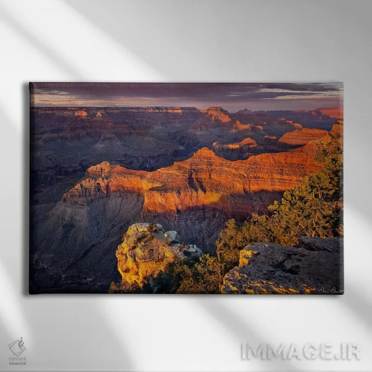 تابلو نمای دره X اثر دیوید دروست - نمای روبهرو روی دیوار