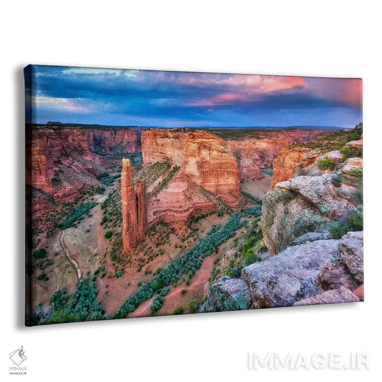 تابلو نمای دره VIII اثر دیوید دروست - نمای پرسپکتیو محصول