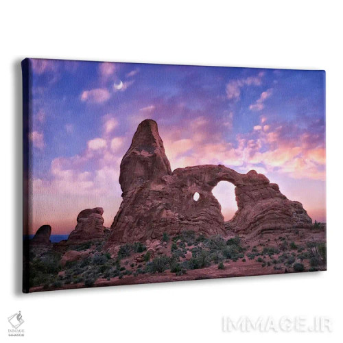 تابلو غروب آفتاب در بیابان I اثر دیوید دروست - نمای پرسپکتیو محصول