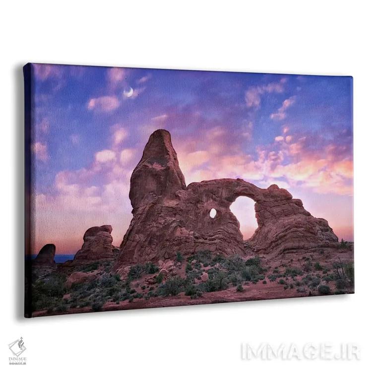 تابلو غروب آفتاب در بیابان I اثر دیوید دروست - نمای پرسپکتیو محصول