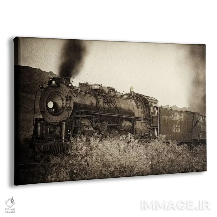 تابلو ورود قطار I اثر دیوید دروست - نمای پرسپکتیو محصول