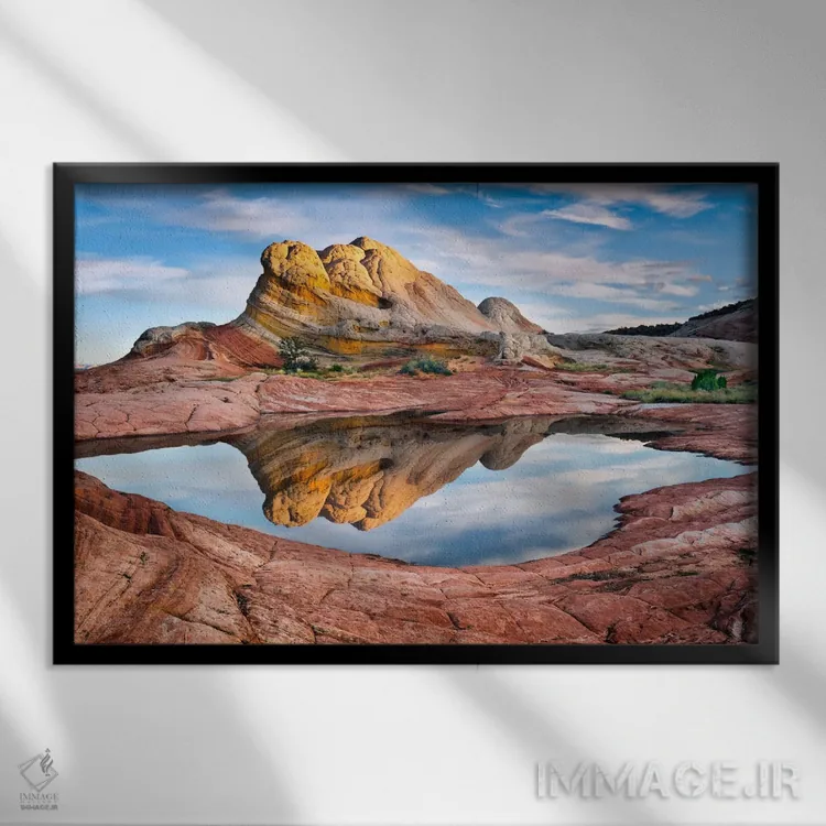 تابلو بازتاب آریزونا II اثر دیوید دروست - نمای قابدار مشکی