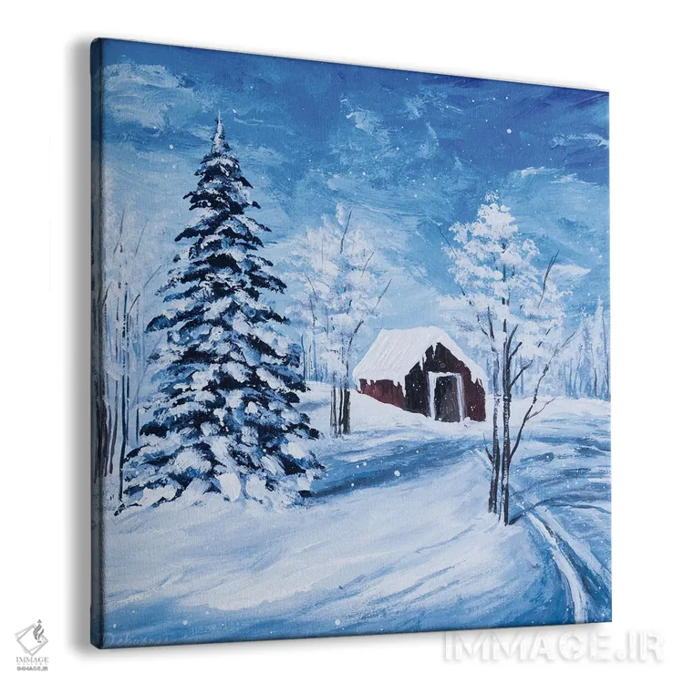 تابلو روزی برفی اثر دباسری دی - نمای پرسپکتیو محصول