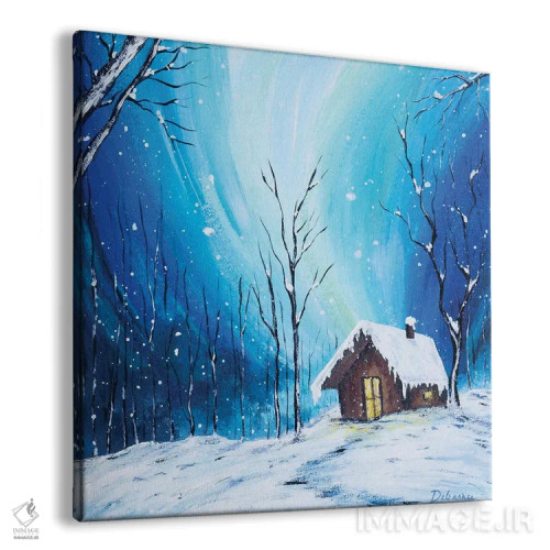 تابلو شب شفق قطبی اثر دباسری دی - نمای پرسپکتیو محصول