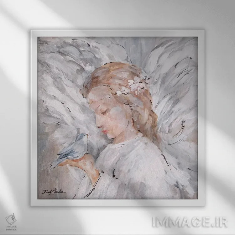 تابلو مراقبت کردن اثر دبی کولز - نمای قابدار سفید