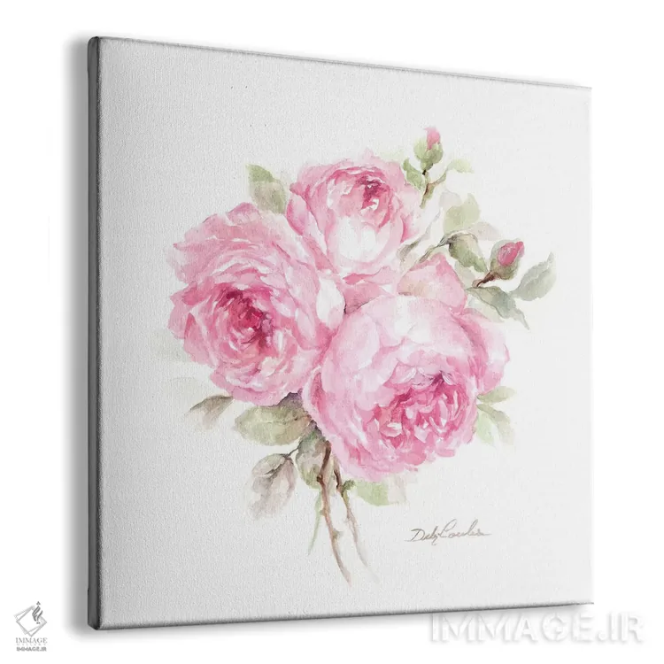 تابلو رزهای انگلیسی اثر دبی کولز - نمای پرسپکتیو محصول