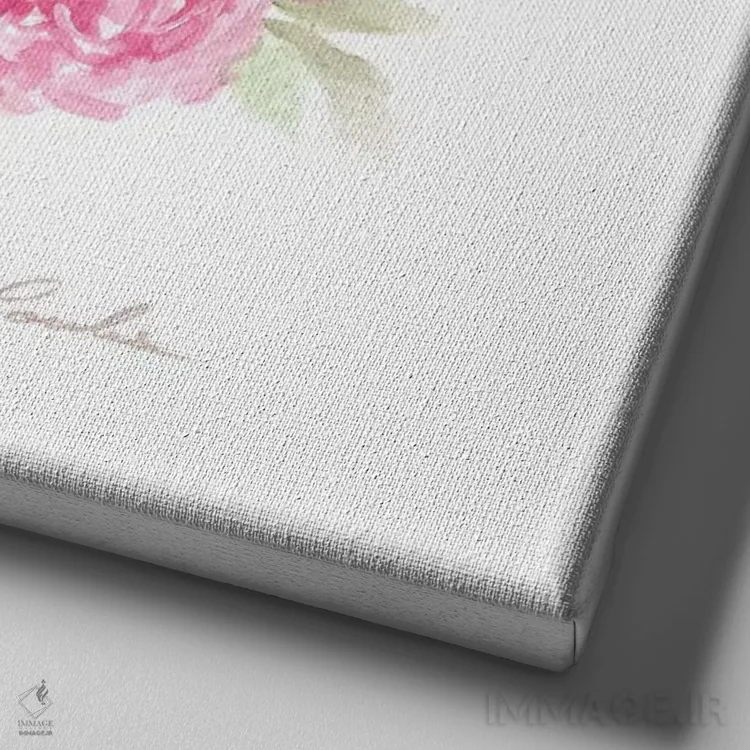 تابلو رزهای انگلیسی اثر دبی کولز - نمای نزدیک بافت بوم