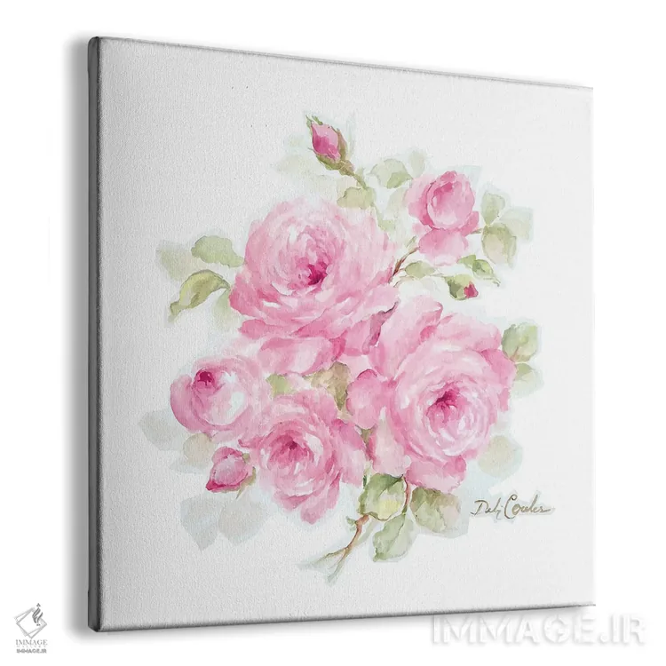 تابلو رزهای عاشقانه اثر دبی کولز - نمای پرسپکتیو محصول