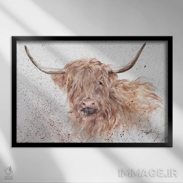 تابلو روز موی بد (روز بدآرایشی) اثر دبی کولز - نمای قابدار مشکی