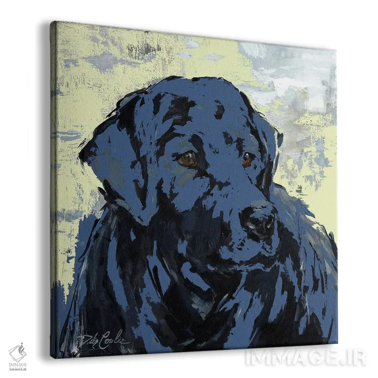 تابلو لابرادور وفادار ۲ (سگ) اثر دبی کولز - نمای پرسپکتیو محصول