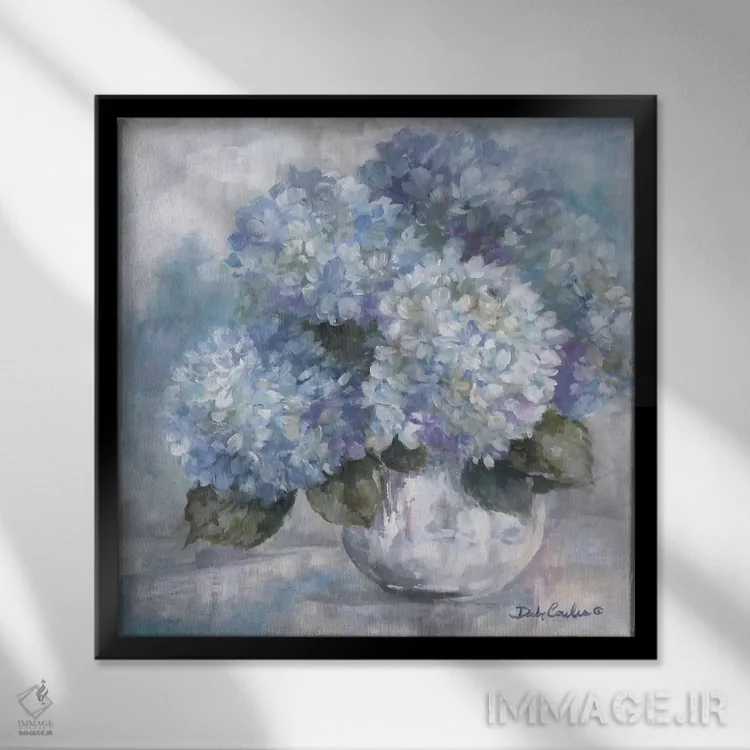 تابلو غم ادریسی اثر دبی کولز - نمای قابدار مشکی