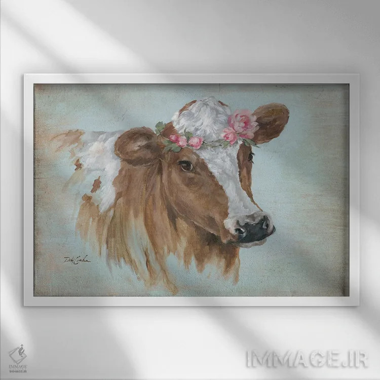 تابلو پنلوپه (نام زنانه) اثر دبی کولز - نمای قابدار سفید