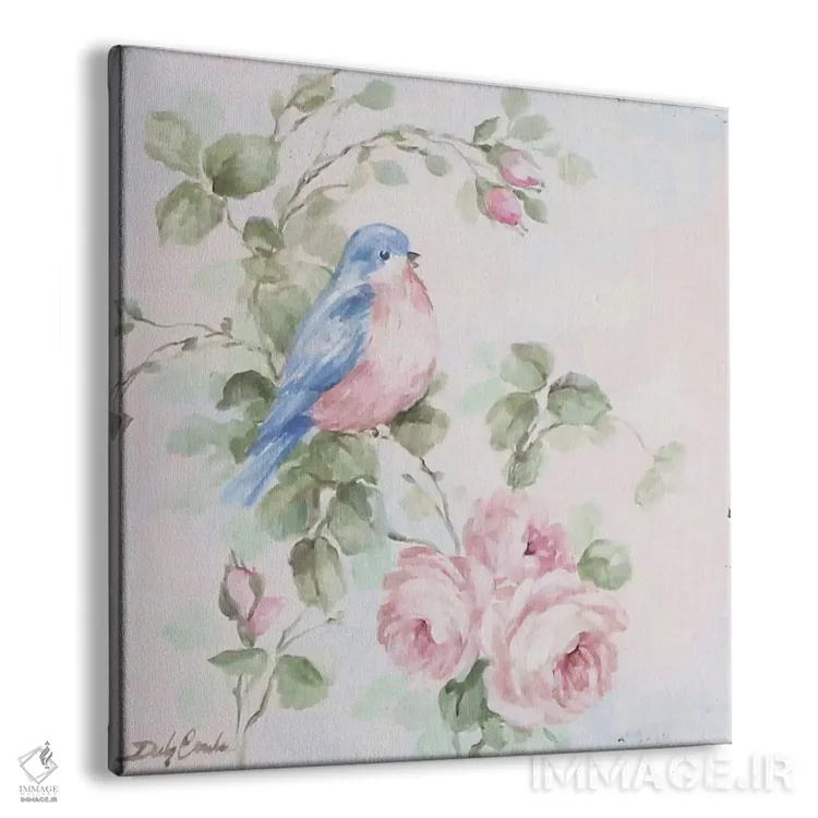 تابلو آواز پرندهٔ آبی ۱ اثر دبی کولز - نمای پرسپکتیو محصول