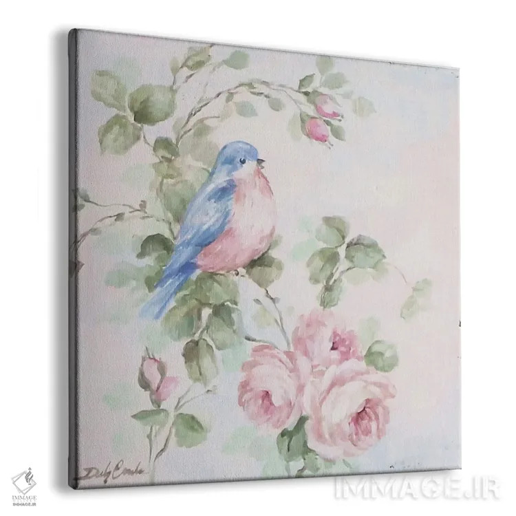 تابلو آواز پرندهٔ آبی ۱ اثر دبی کولز - نمای پرسپکتیو محصول