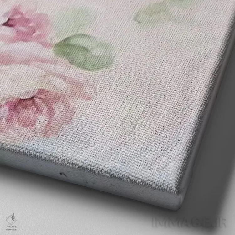 تابلو آواز پرندهٔ آبی ۱ اثر دبی کولز - نمای نزدیک بافت بوم