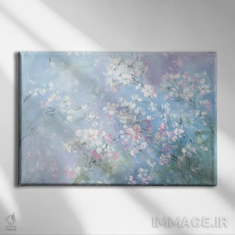 تابلو رزهای وحشی راکپورت (محل) اثر دبی کولز - نمای روبهرو روی دیوار