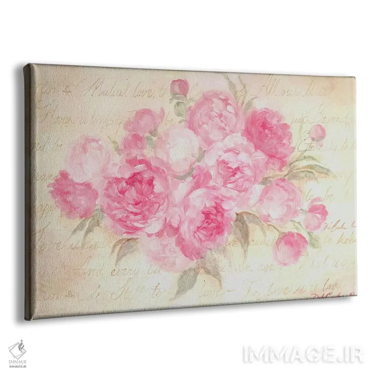 تابلو اشتیاق پئونیها اثر دبی کولز - نمای پرسپکتیو محصول