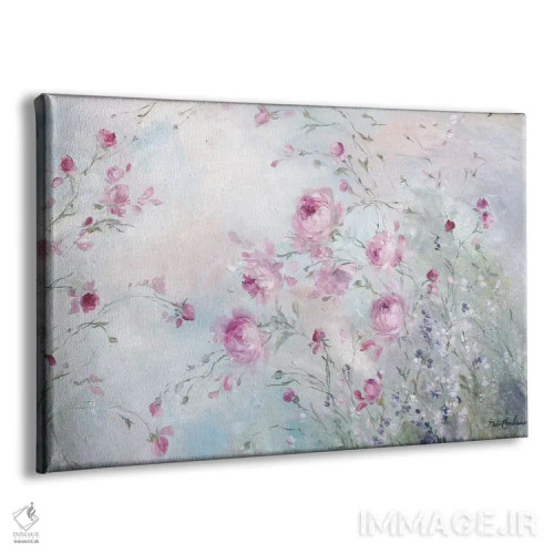 تابلو چمنزار گل رز اثر دبی کولز - نمای پرسپکتیو محصول