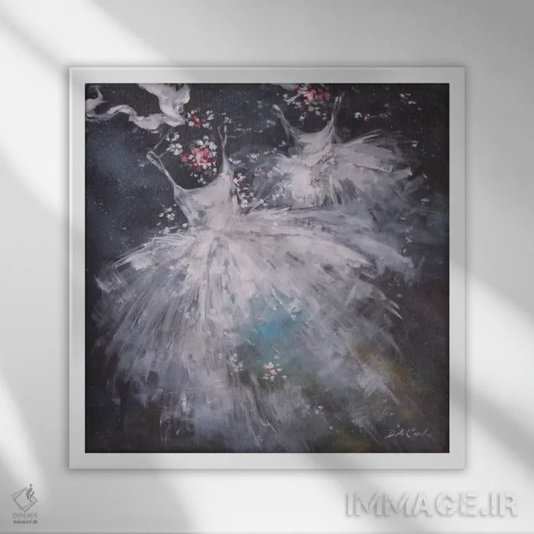 تابلو سایهٔ ماه اثر دبی کولز - نمای قابدار سفید