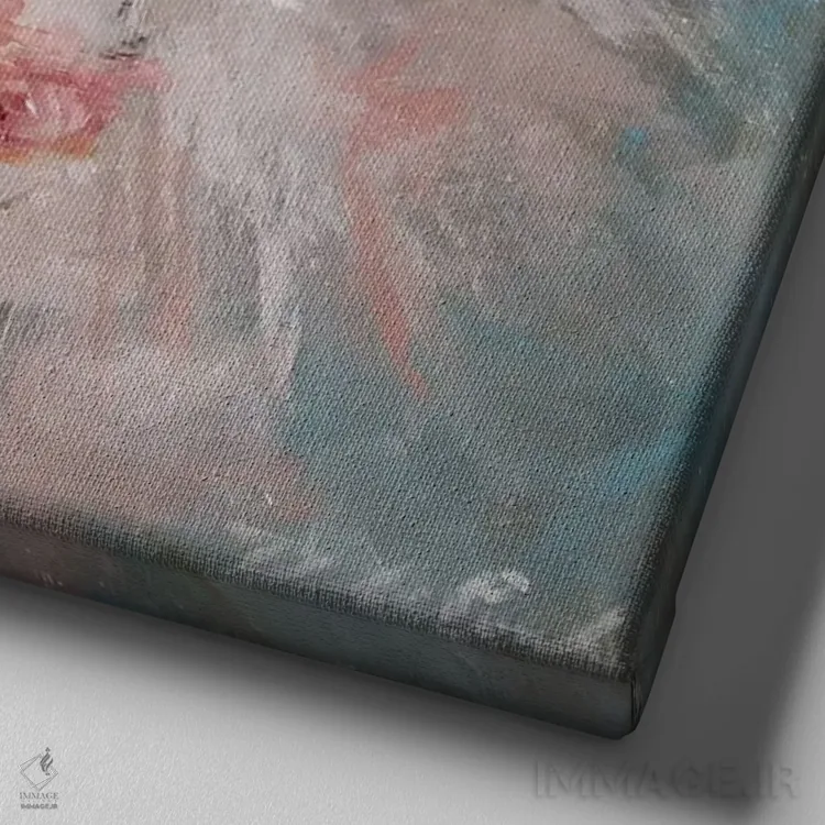 تابلو پچپچ ۲ اثر دبی کولز - نمای نزدیک بافت بوم