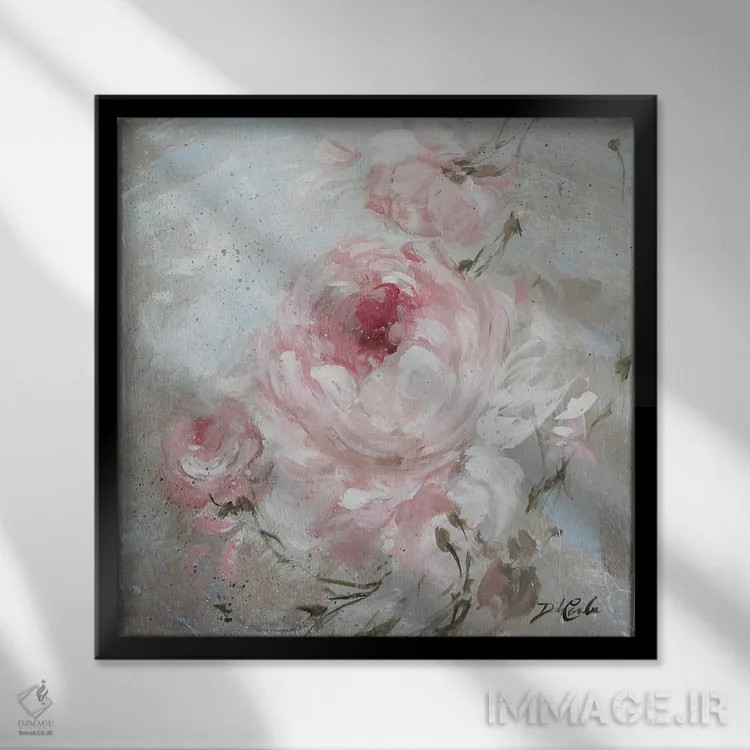 تابلو سرخ شدن ۲ اثر دبی کولز - نمای قابدار مشکی